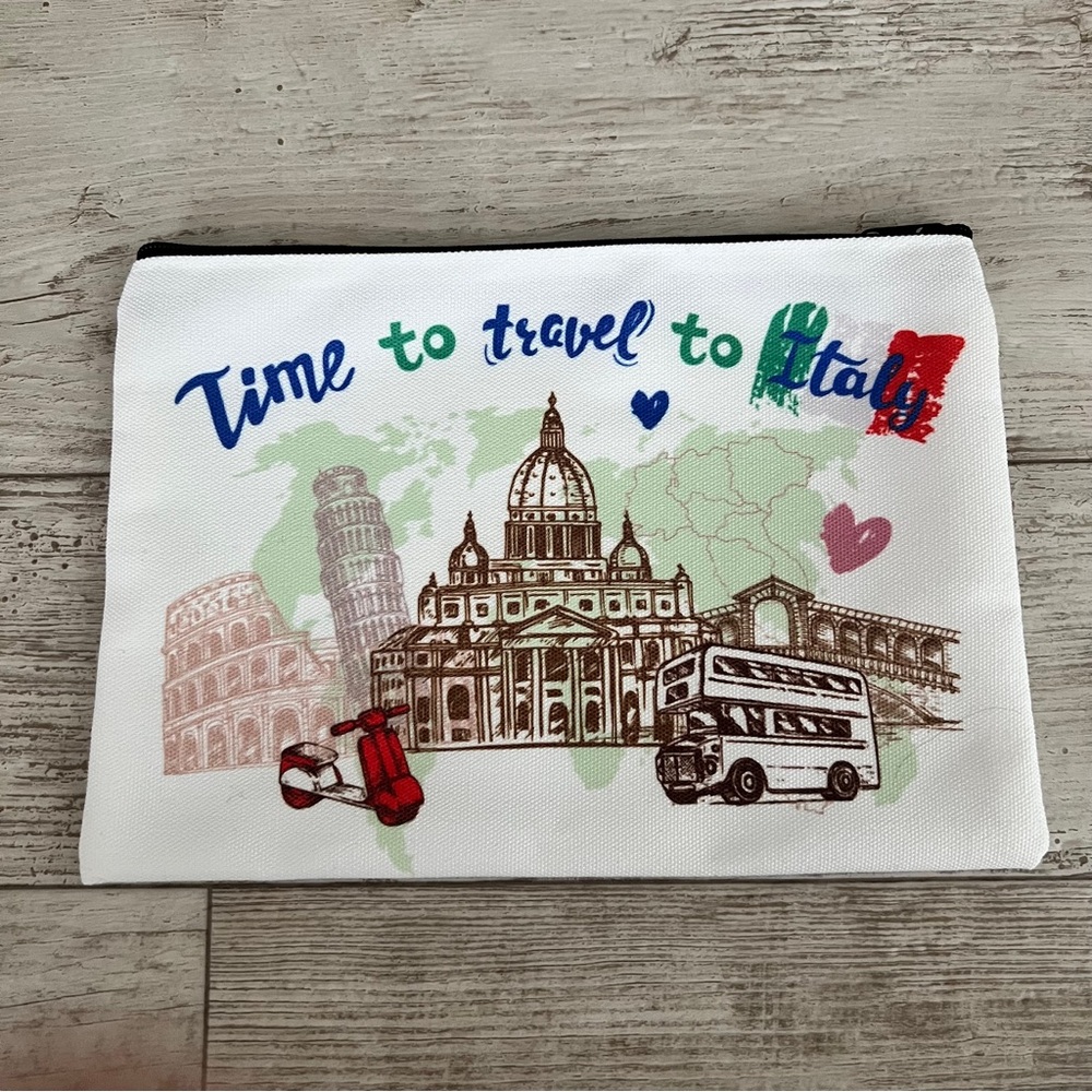 Travel Themed Italy Pouch